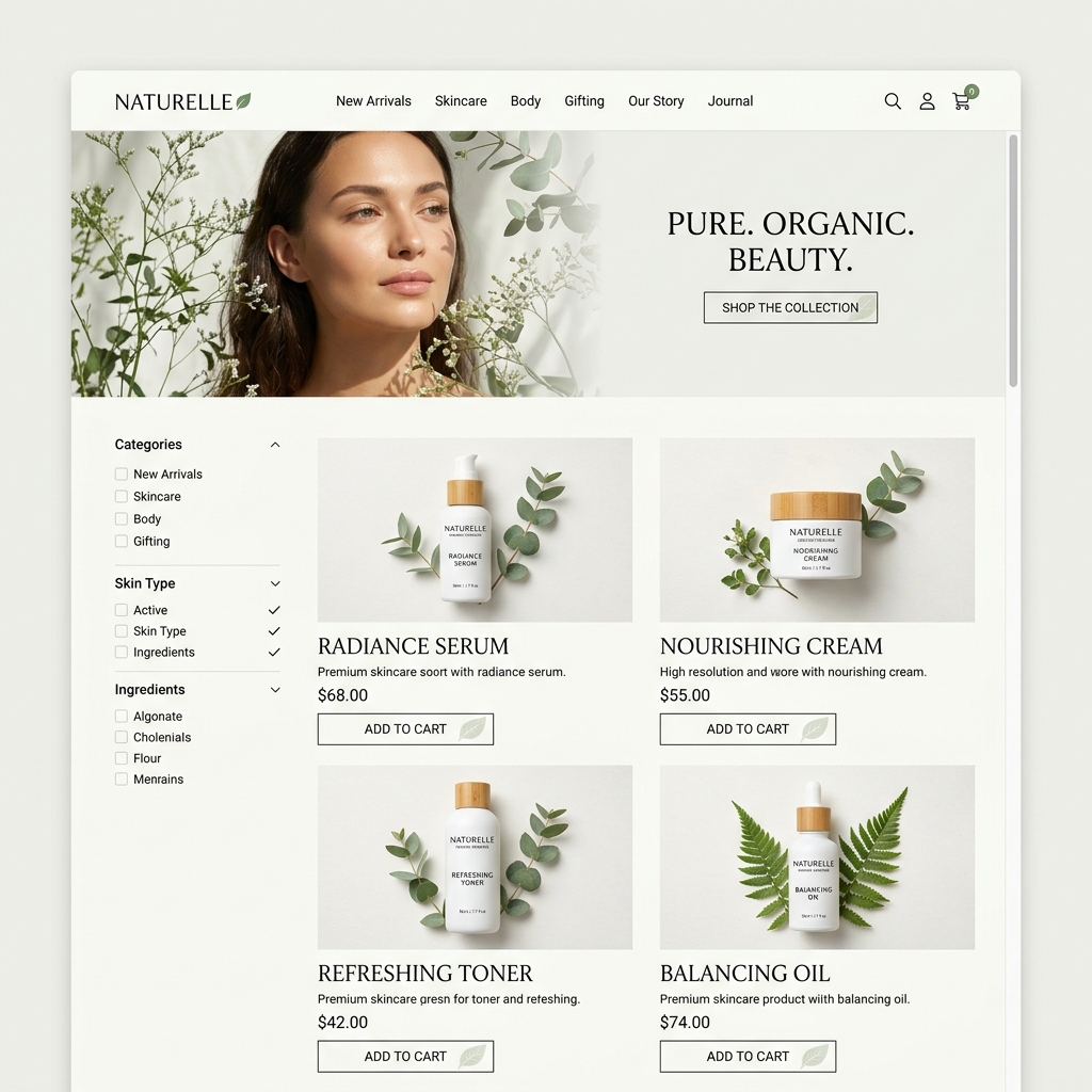 Organic Cosmetics Shop