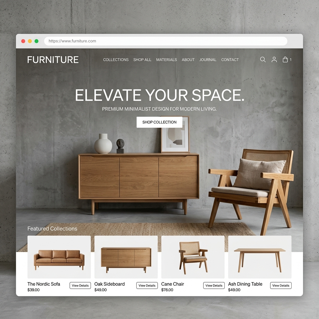 Minimalist Furniture Store
